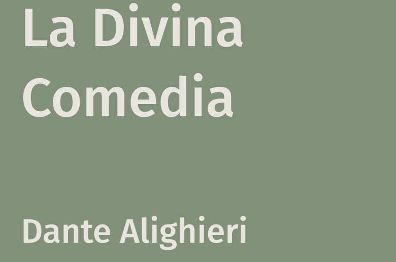 La Divina Comedia libro de Dante Alighieri