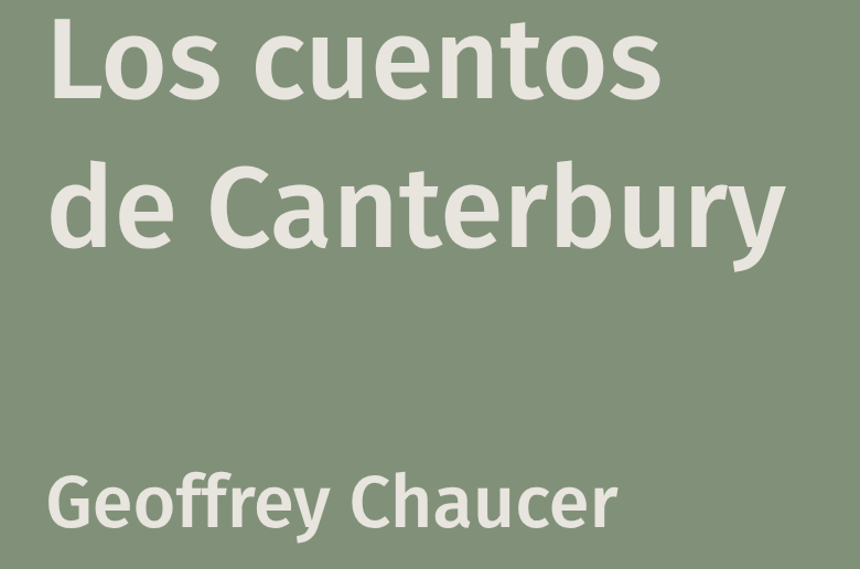 Los cuentos de Canterbury libro de Geoffrey Chaucer