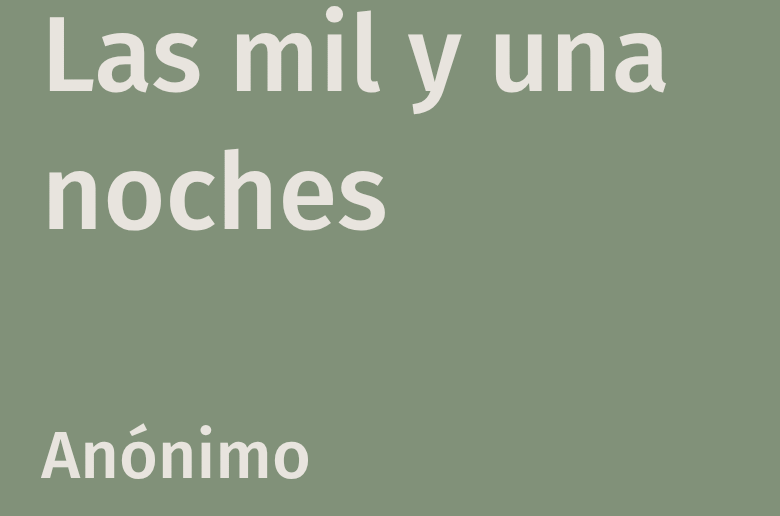 Las mil y una noches libro Anónimo