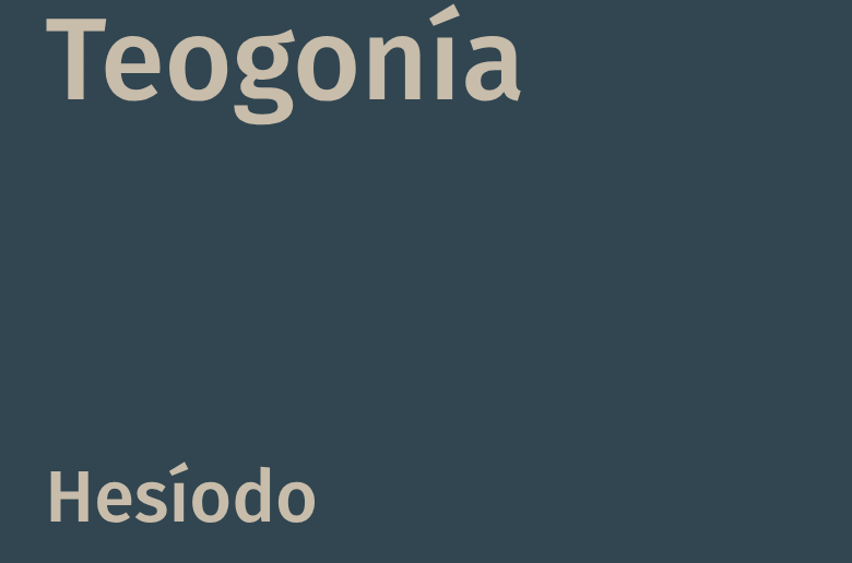 Teogonía libro de Hesíodo