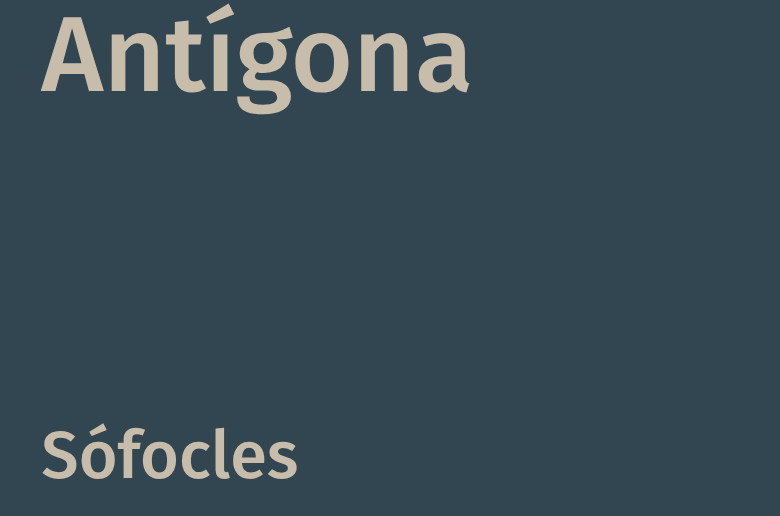Antígona libro de Sófocles