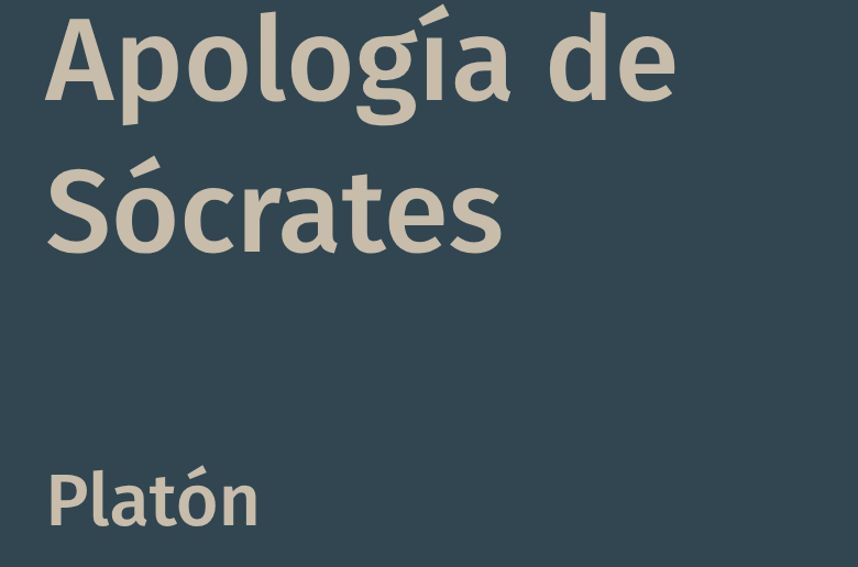 Apología de Sócrates libro de Platón