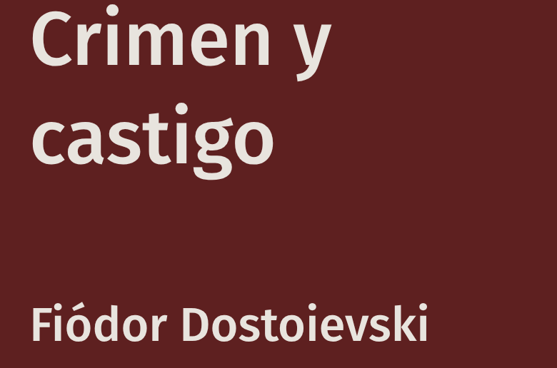 Crímen y castigo libro