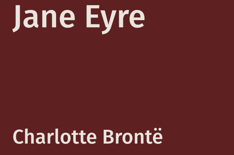 Jane Eyre libro Charlotte Bronte
