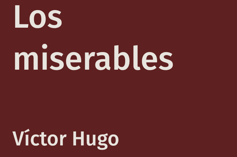 Los miserables libro Víctor Hugo