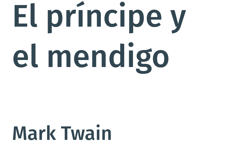 El príncipe y el mendigo libro de Mark Twain