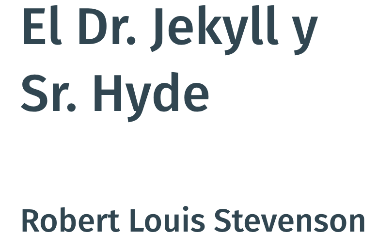 El Dr. Jekyll y el Sr. Hyde libro de Robert Louis Stevenson