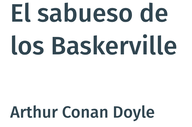 El sabueso de los Baskerville libro de Arthur Conan Doyle
