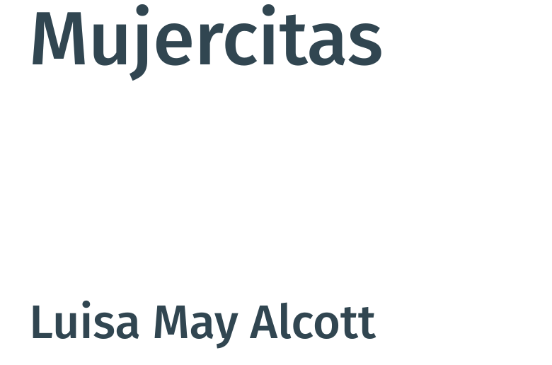 Mujercitas libro de Luisa May Alcott